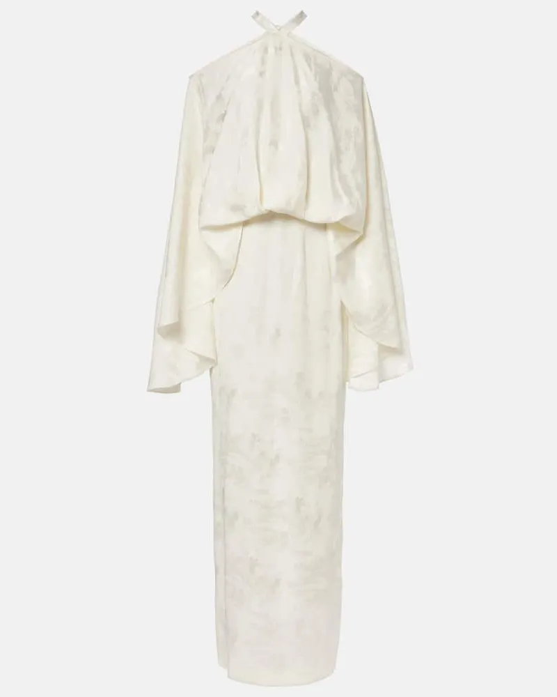 Taller Marmo Robe Cyclades aus Jacquard Weiß