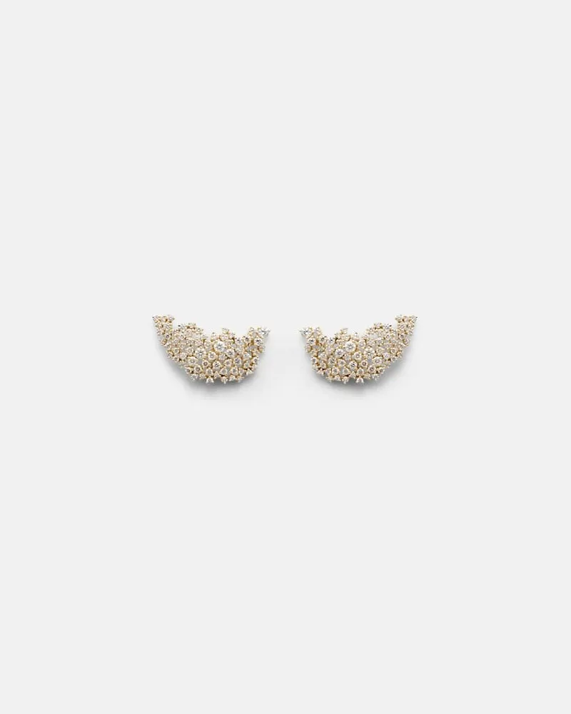 Ananya Ohrringe Scatter aus 18kt Gelbgold mit Diamanten Gold