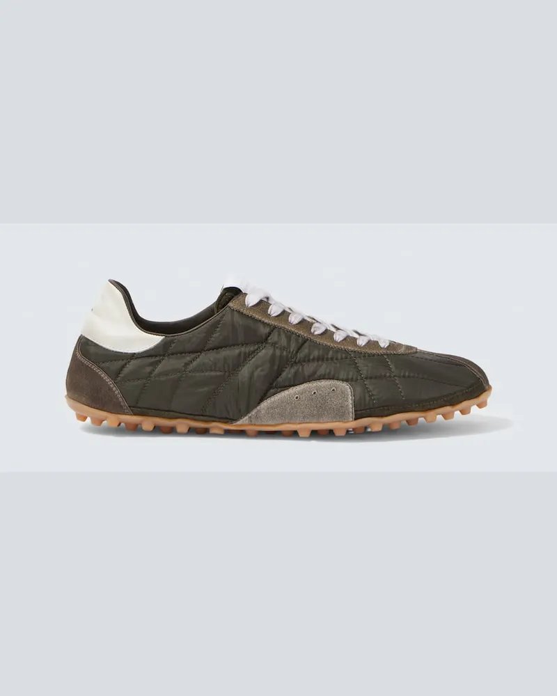 Maison Margiela Sneakers Sprinter mit Veloursleder Grün