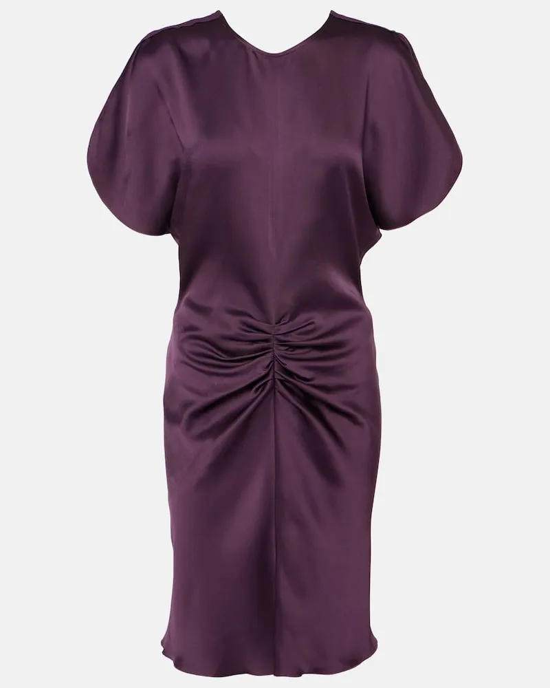 Victoria Beckham Minikleid aus Satin Violett