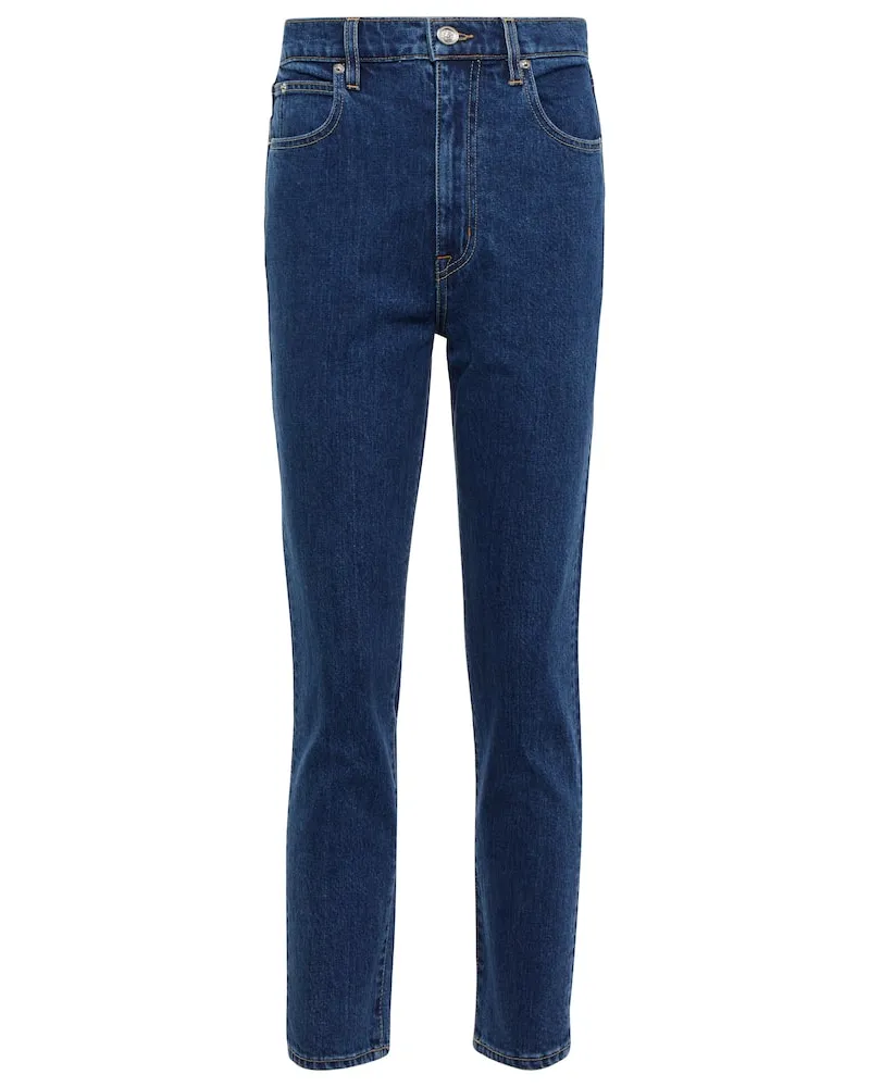 SLVRLAKE High-Rise Slim Jeans Beatnik Blau