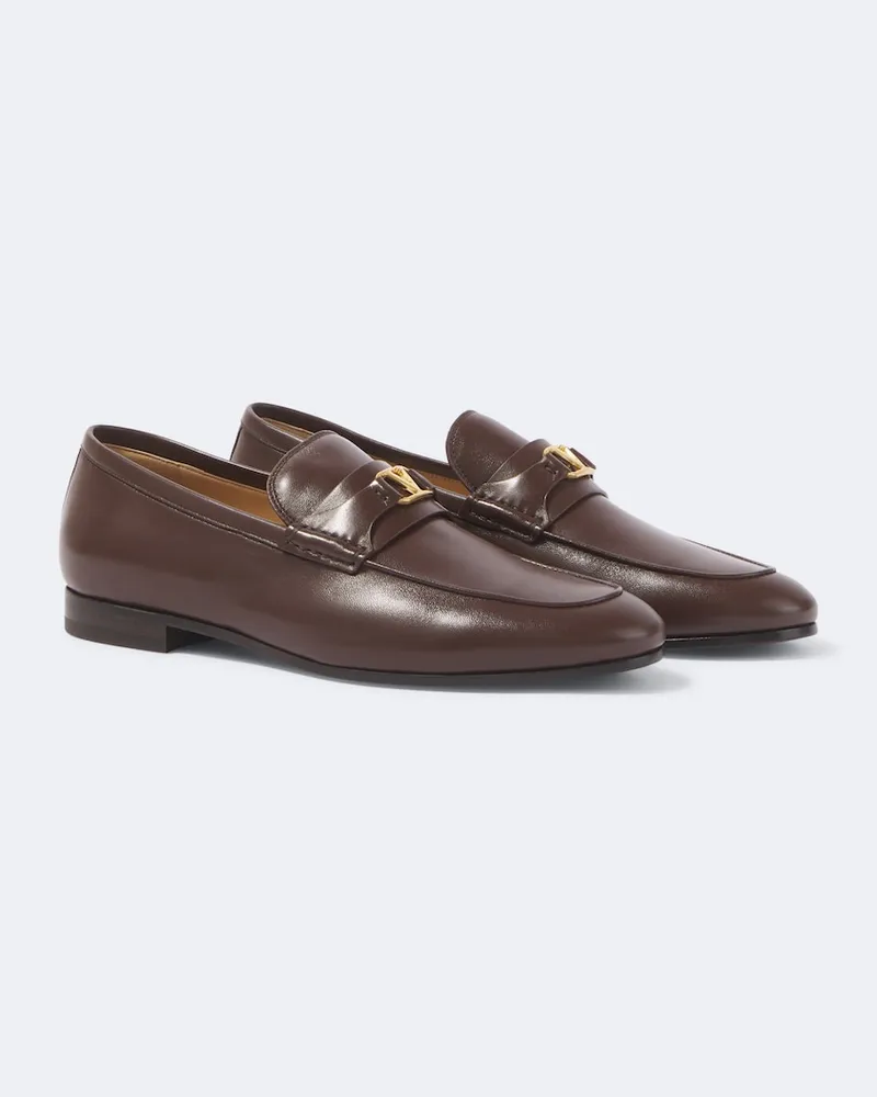 Valentino Garavani Loafers VLogo aus Leder Braun