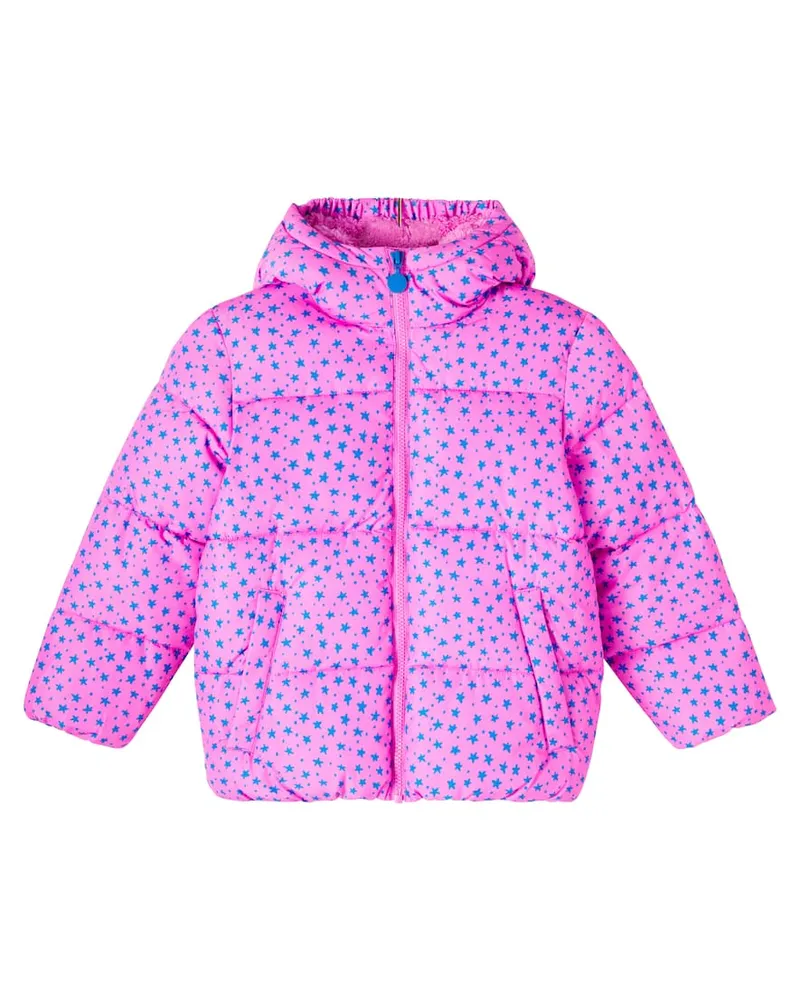 Stella McCartney Kids Bedruckte Steppjacke Rosa