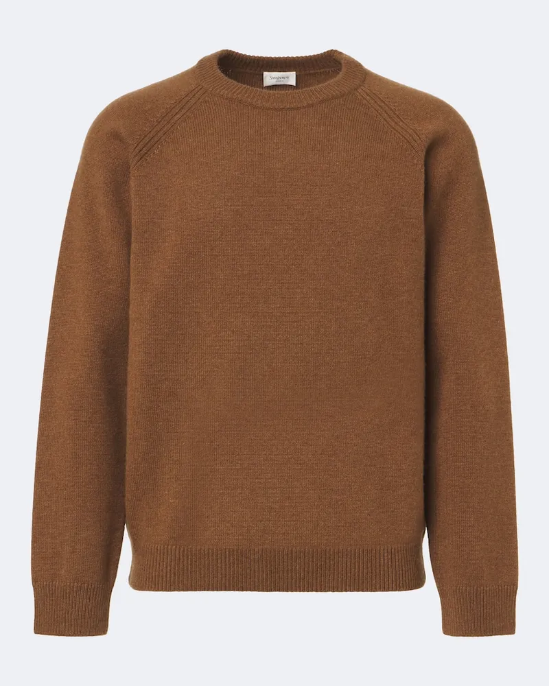 Saint Laurent Pullover aus Kaschmir Braun