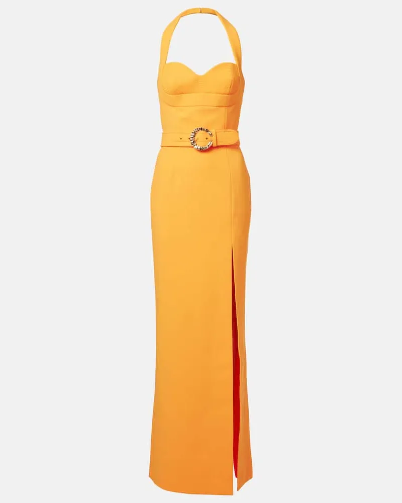 Rebecca Vallance Maxikleid aus Crêpe Orange