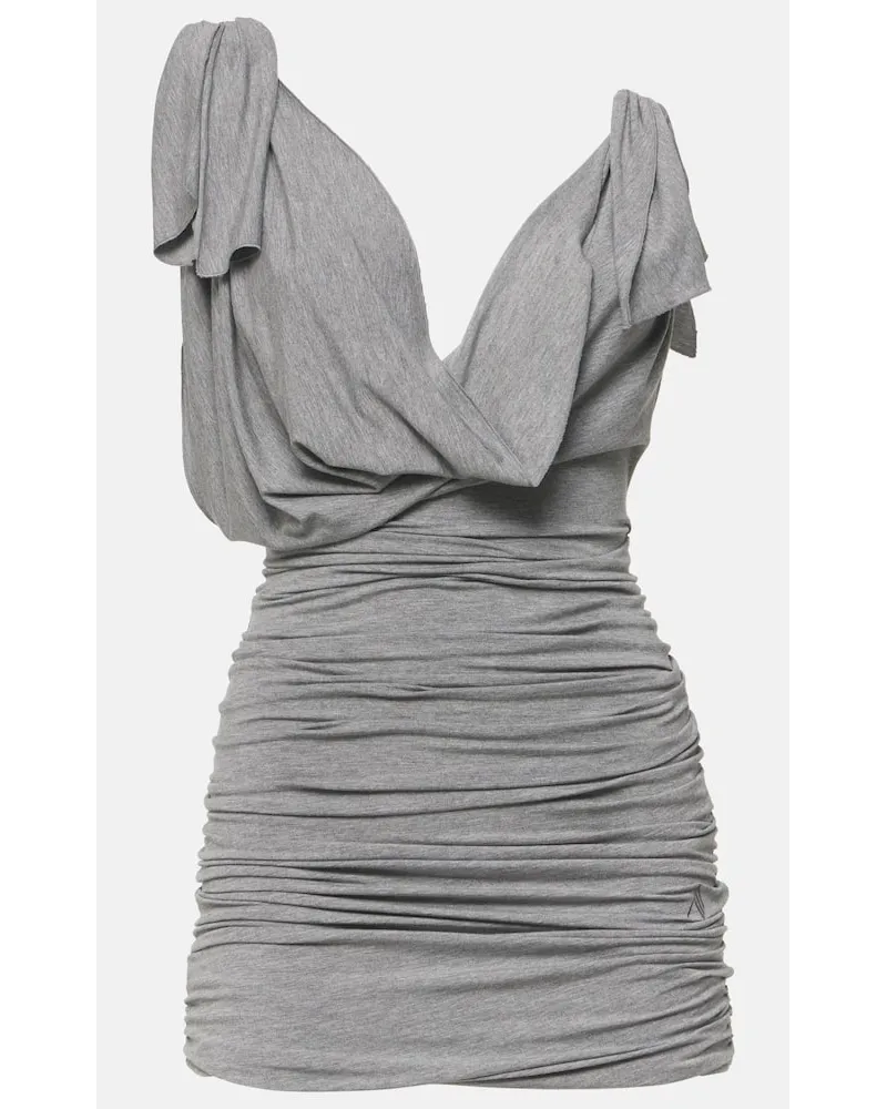 ATTICO Minikleid aus Jersey Grau