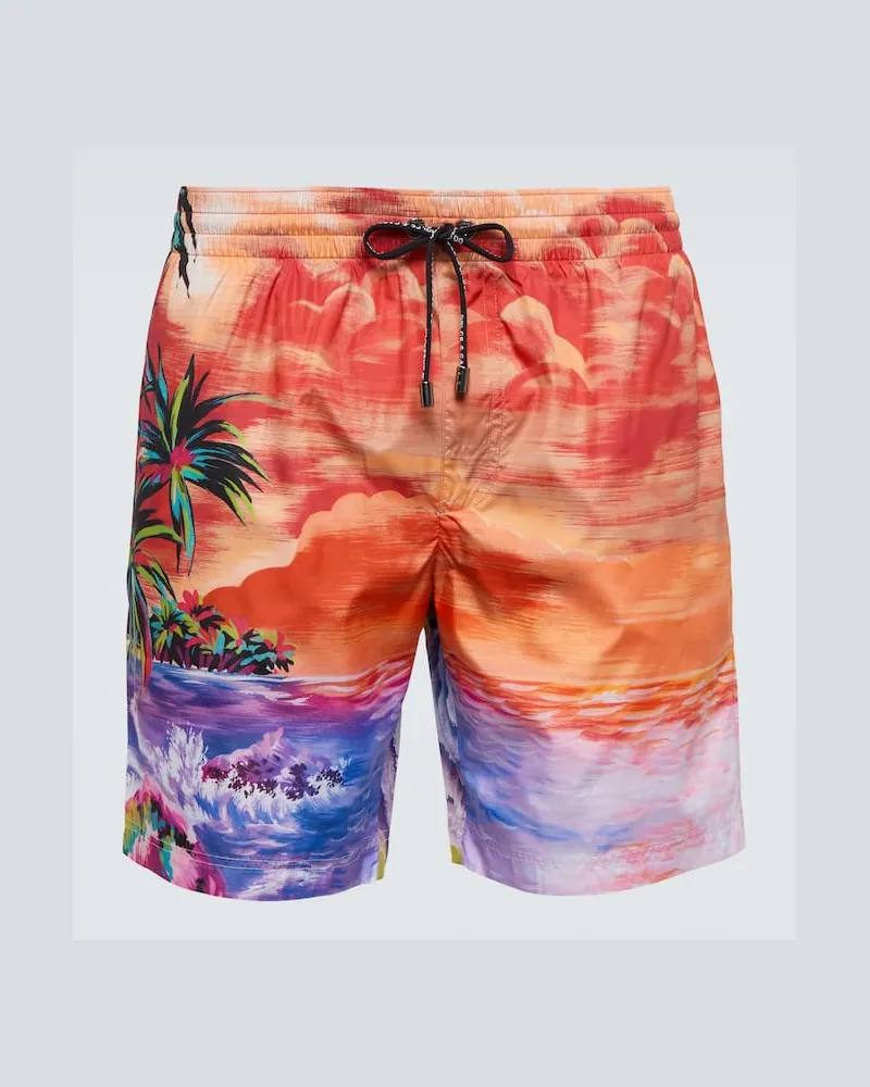 Dolce & Gabbana Bedruckte Badeshorts Multicolor