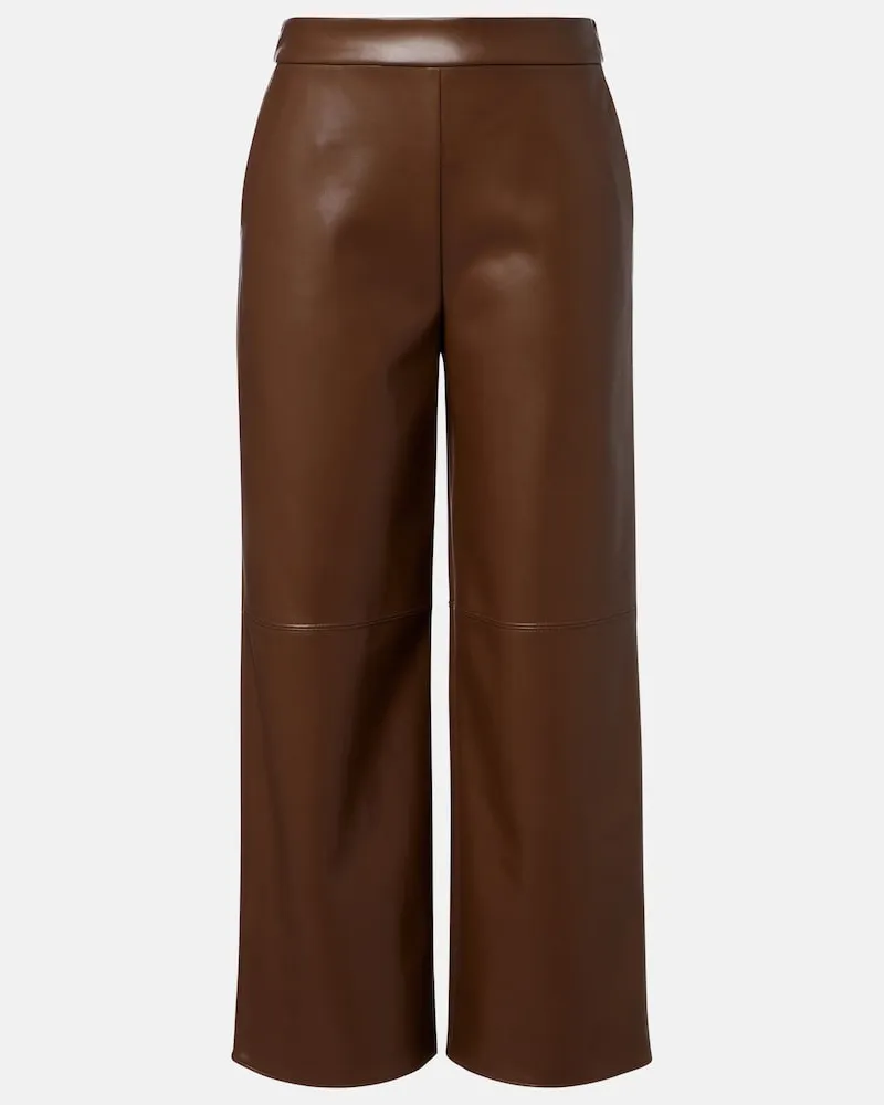 Max Mara Gerade Cropped-Hose Braun