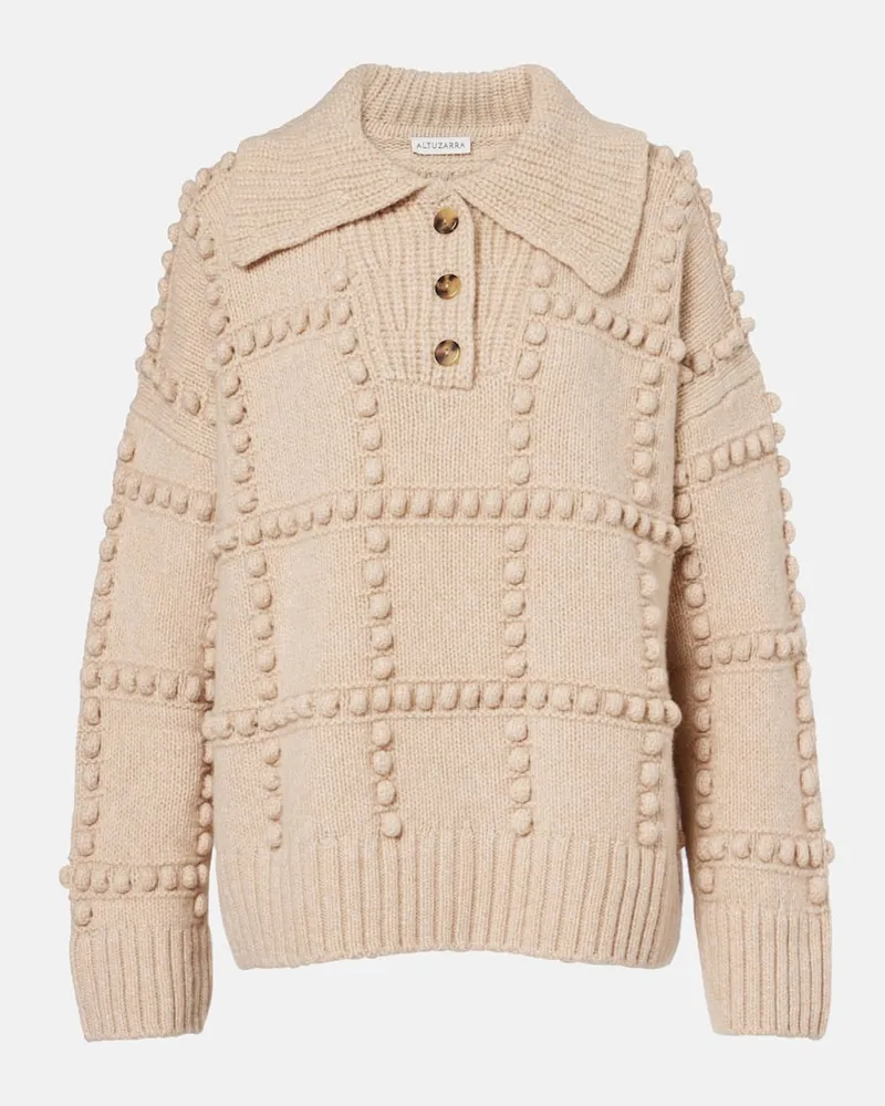 Altuzarra Oversize-Pullover Mitch aus Wolle Beige