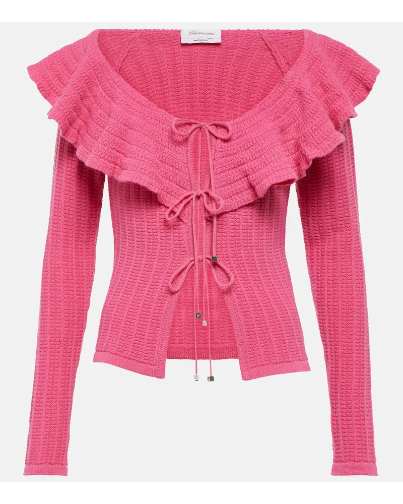 Blumarine Top aus Wolle Pink