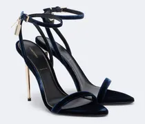 Sandalen Padlock aus Samt
