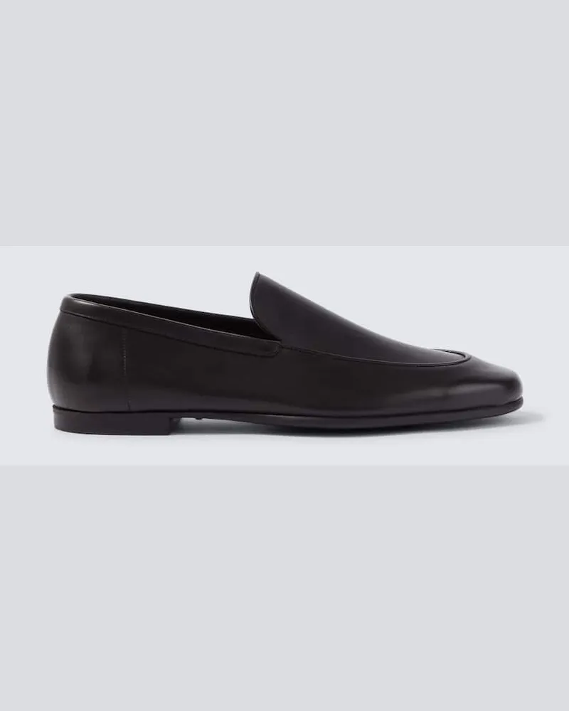 John Lobb Loafers Tyne aus Leder Schwarz