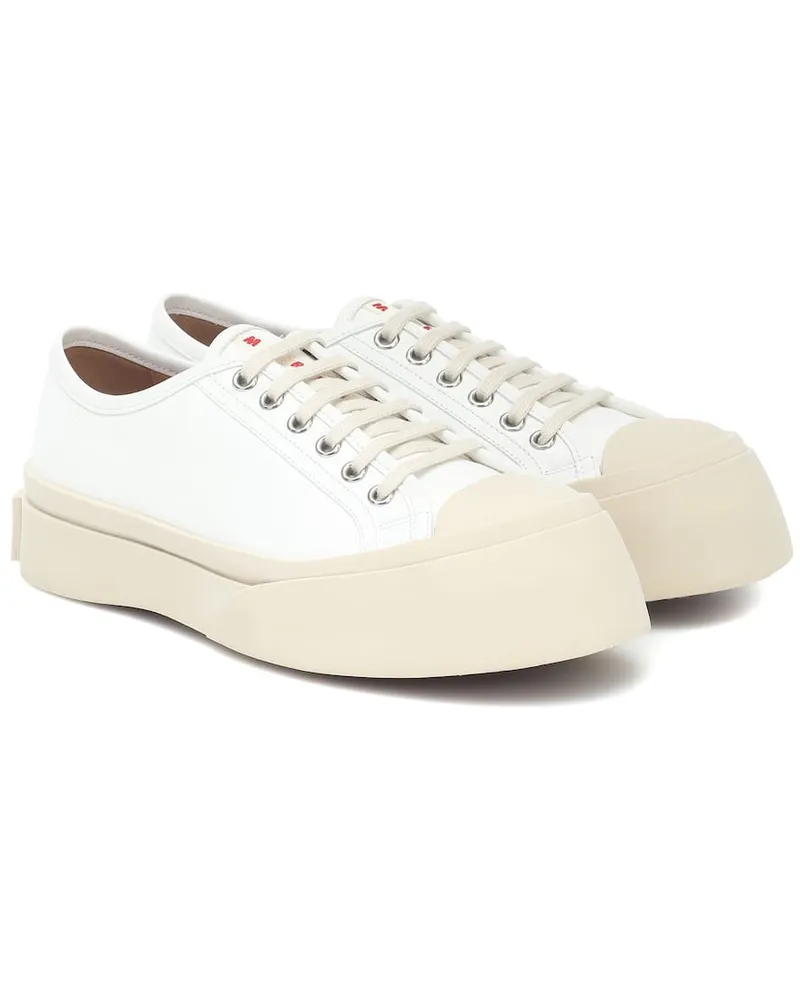Marni Sneakers Pablo aus Leder Weiß