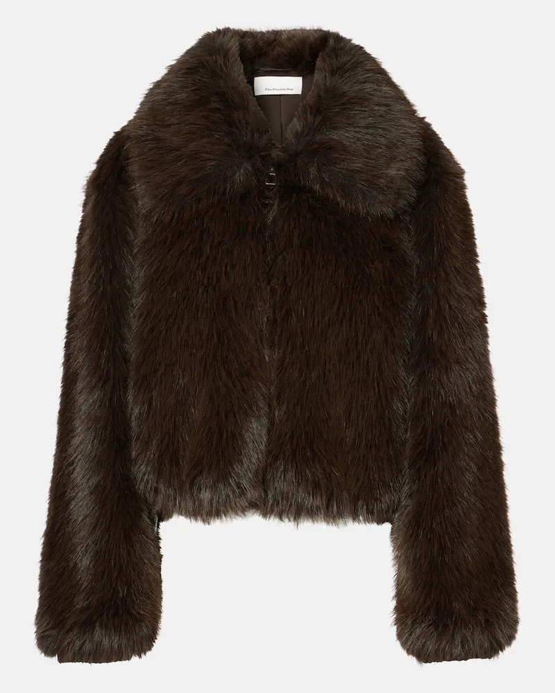 FRANKIE Shop Jacke Hope aus Faux Fur Braun