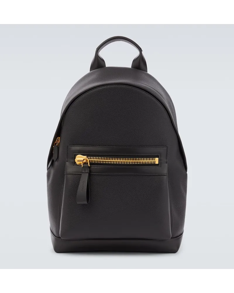 Tom Ford Rucksack Buckley aus Leder Schwarz