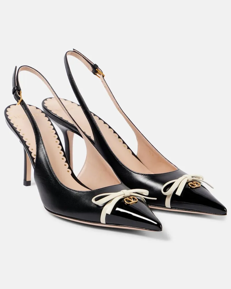 Valentino Garavani Slingback-Pumps Bepointy 80 aus Leder Multicolor