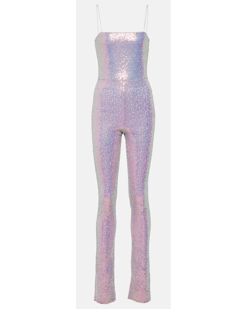 ROTATE Birger Christensen Jumpsuit mit Pailletten Pink