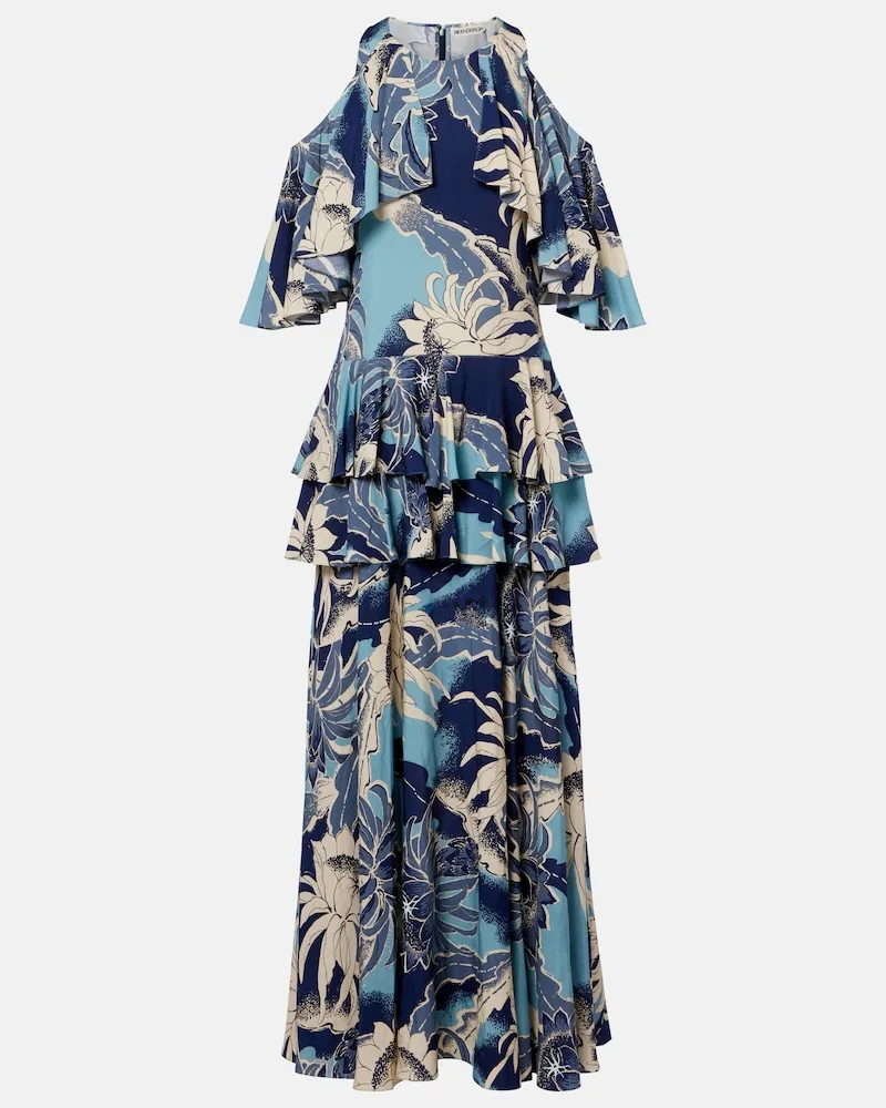 J.W.Anderson Bedrucktes Maxikleid Blau