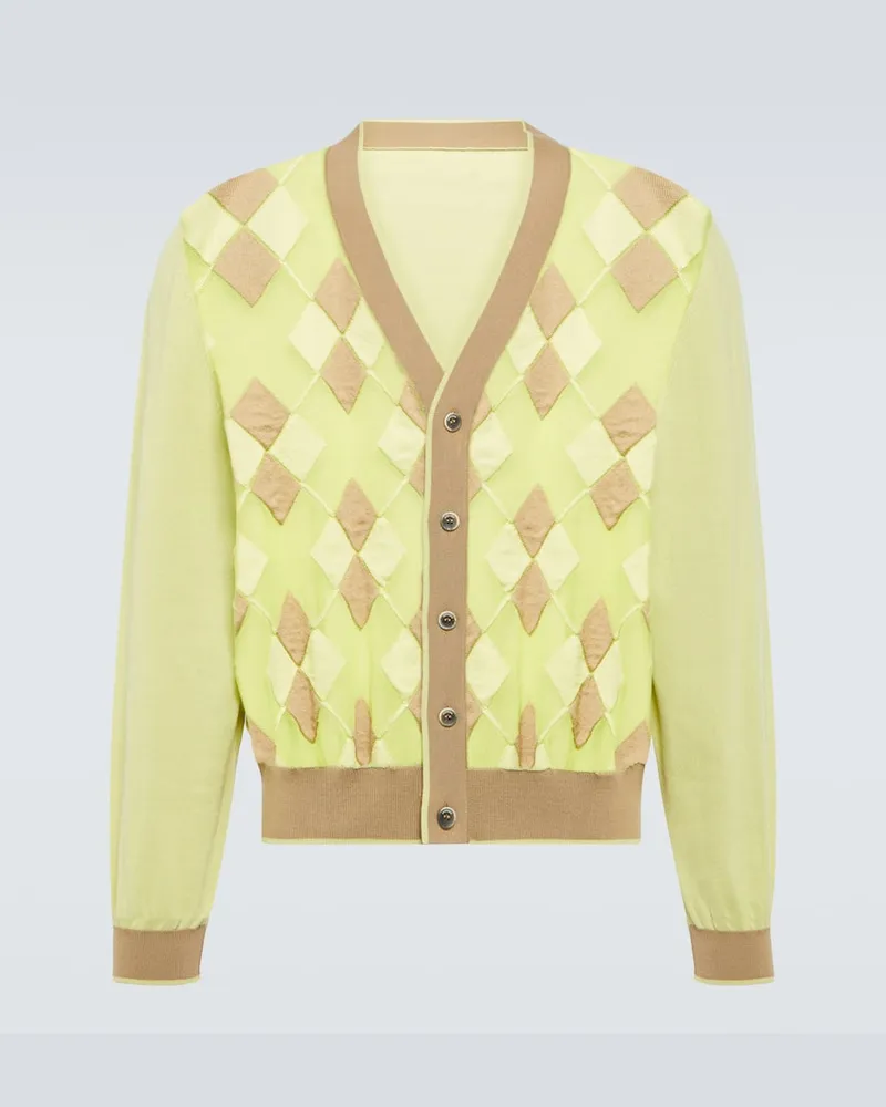 Jacquemus Cardigan Le Cardigan Toledo aus Jacquard Grün