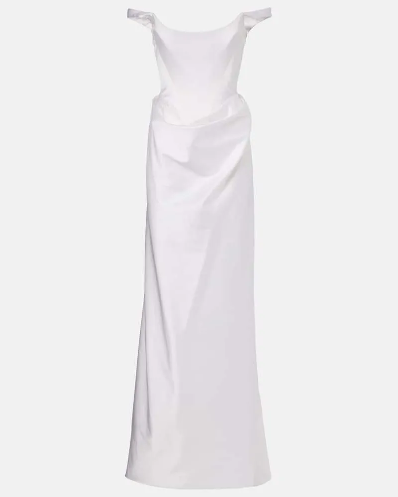 Vivienne Westwood Bridal Robe Nova Camille aus Satin Weiß