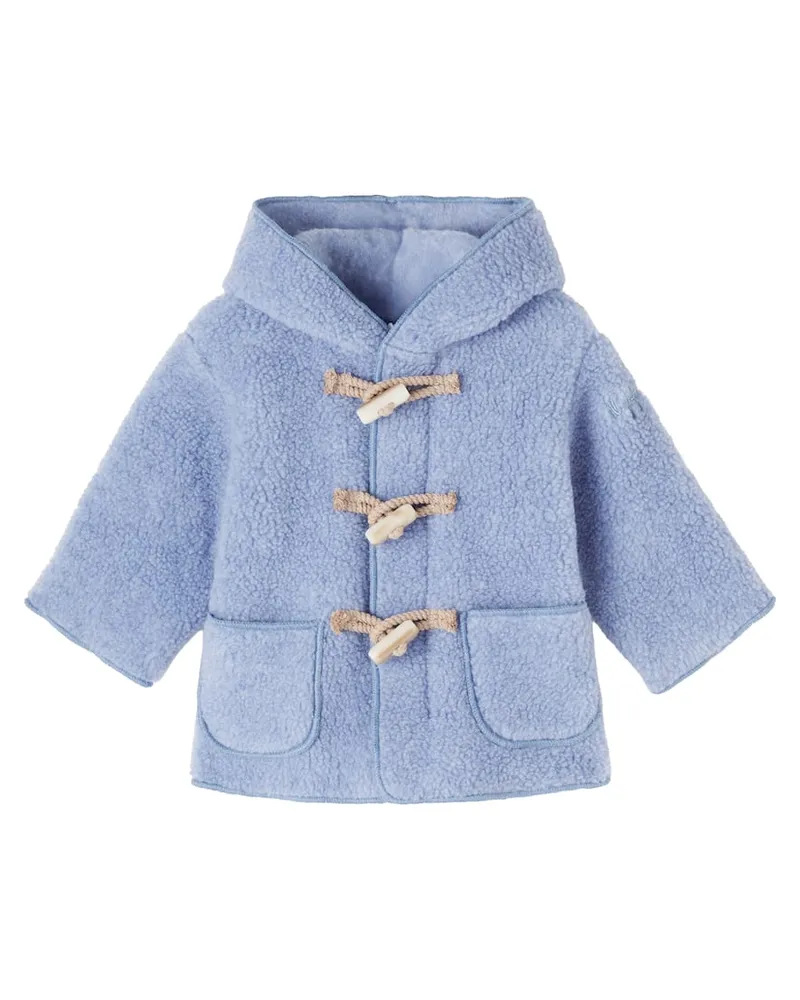 Il Gufo Dufflecoat aus Teddyfleece Blau