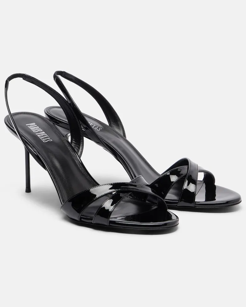 Paris Texas Slingback-Sandalen Lidia aus Lackleder Schwarz