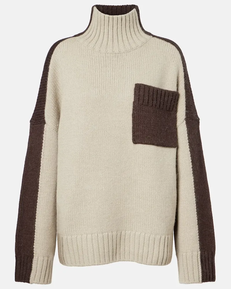 J.W.Anderson Rollkragenpullover aus einem Wollgemisch Braun