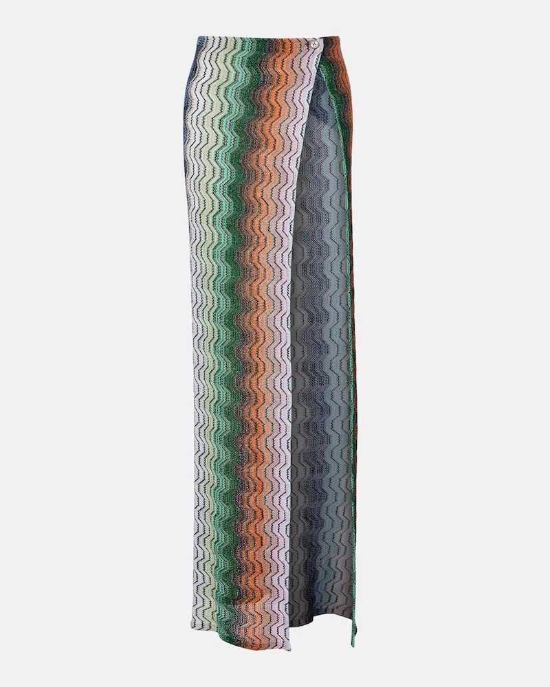 Missoni Maxirock aus Häkelstrick Multicolor