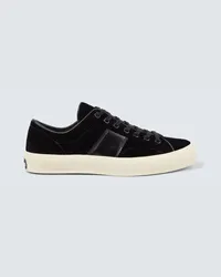 Tom Ford Sneakers Cambridge aus Samt Multicolor