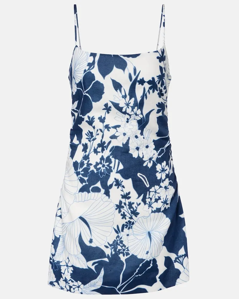 SIR Minikleid Paradiso aus Leinen Blau