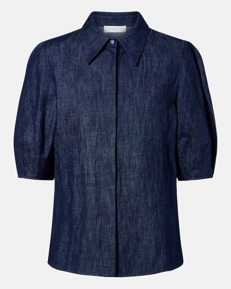 Gabriela Hearst Hemd Sansi aus Denim Blau