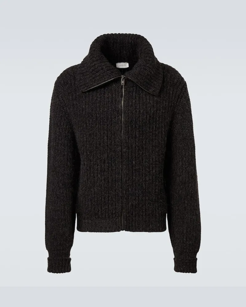 Christophe Lemaire Jacke aus Yakwolle und Alpakawolle Schwarz