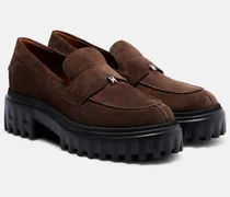 Plateau-Loafers H700 aus Leder