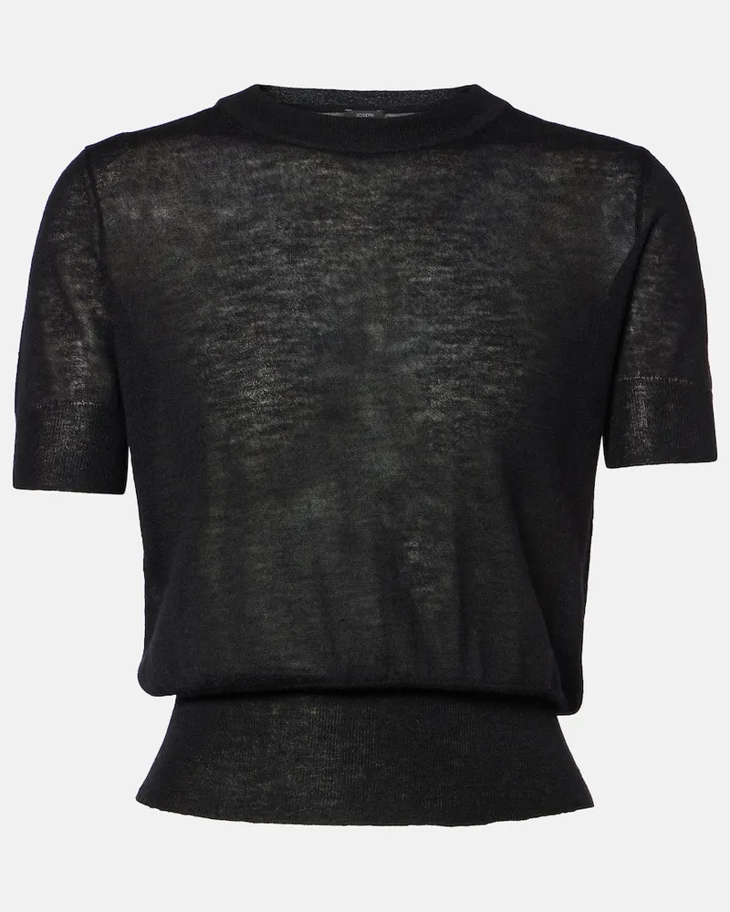 Joseph Top Cashair aus Kaschmir Schwarz