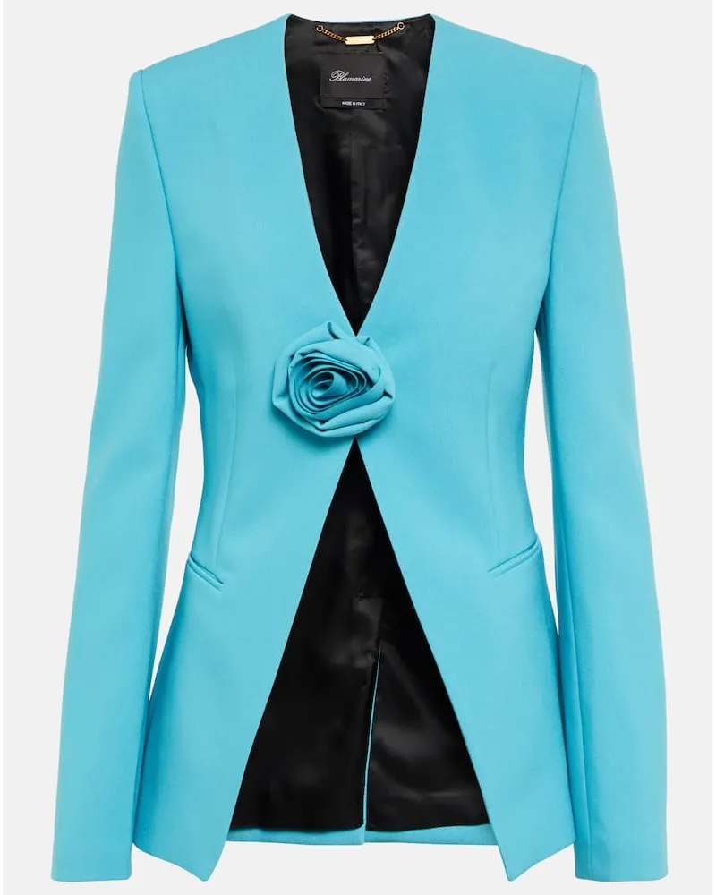 Blumarine Verzierter Blazer Blau