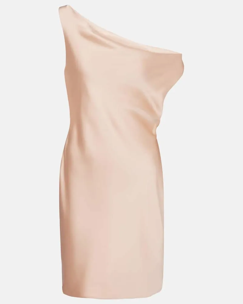 Norma Kamali Minikleid Maria aus Satin Rosa