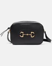 Gucci Schultertasche  Horsebit 1955 Small aus Leder Schwarz