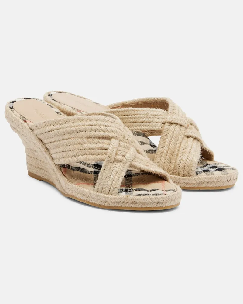 Burberry Espadrille-Wedges Beige
