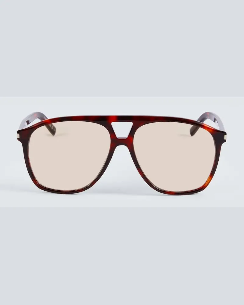 Saint Laurent Aviator-Sonnenbrille SL 596 Dune Braun