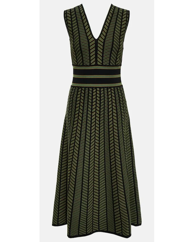 Max Mara Midikleid Biavo aus Strick Multicolor