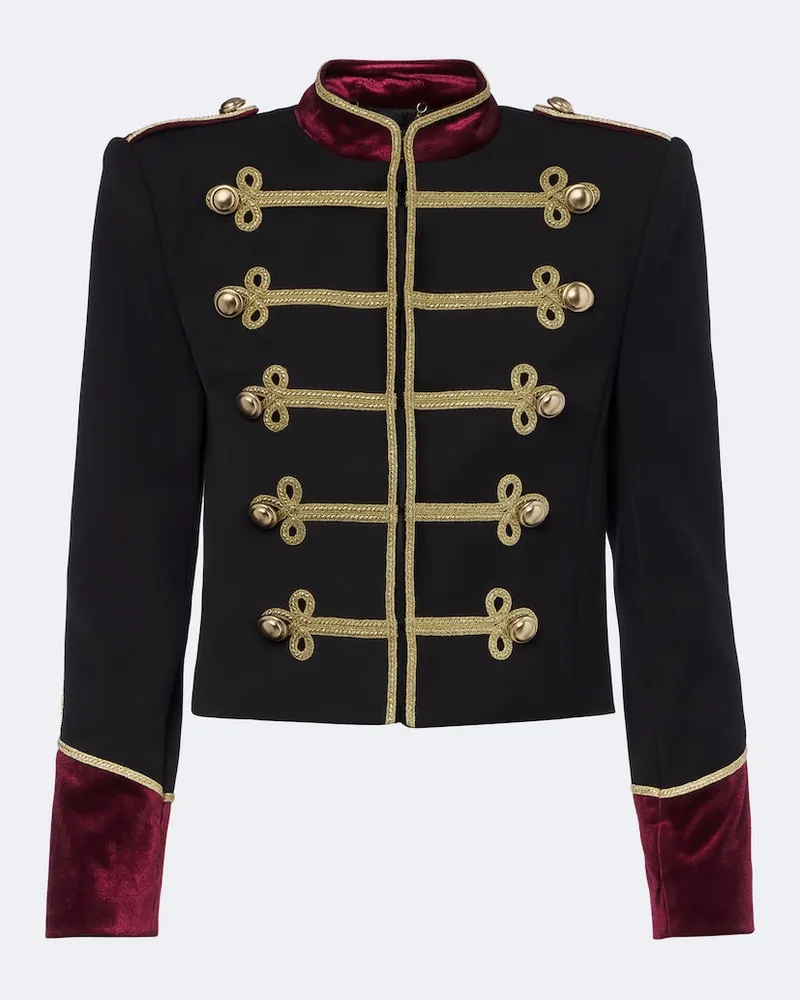 Retrofête Retrofête Bestickte Jacke Dinuba Schwarz