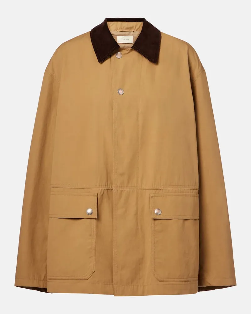 The Row Jacke Frank aus Baumwoll-Gabardine Nude