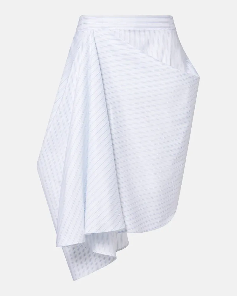 J.W.Anderson Midirock aus Baumwollpopeline Weiß