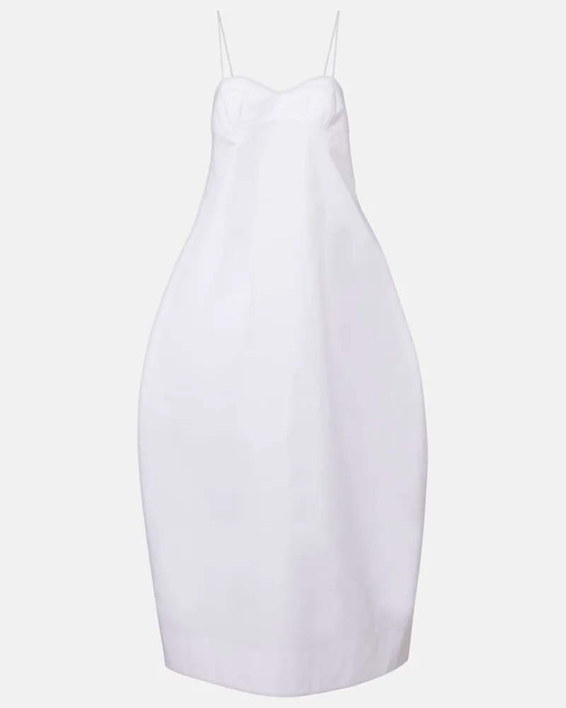 Róhe Róhe Bustier-Kleid aus Baumwolle Weiß