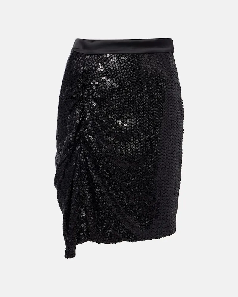 Vivienne Westwood Minirock Panther mit Pailletten Schwarz