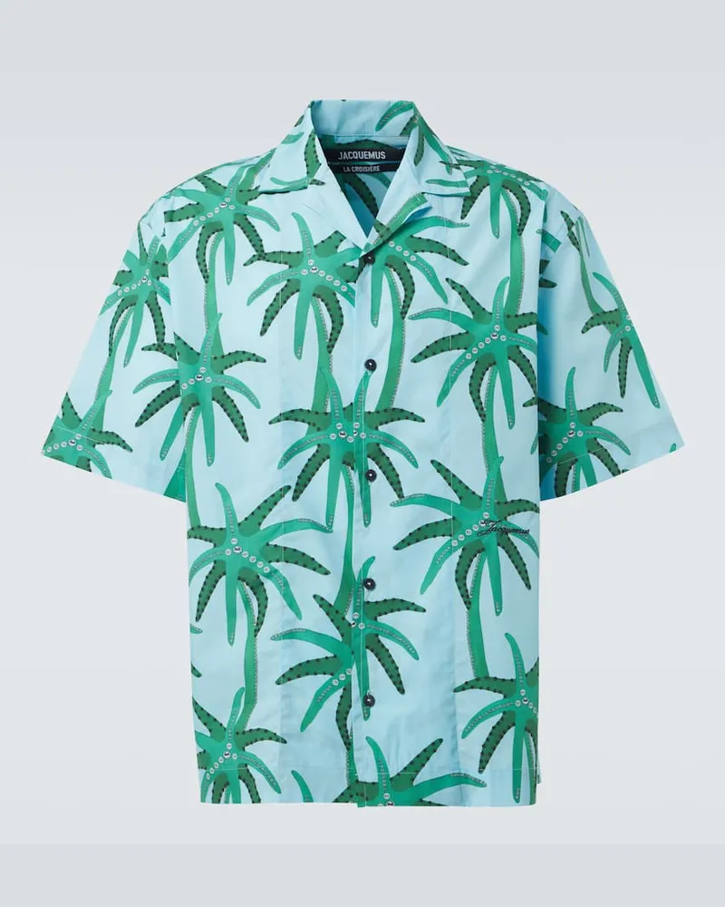 Jacquemus Hemd Jean Baumwollpopeline Blau