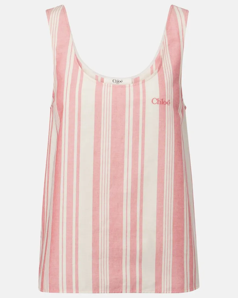Chloé Chloé Top aus Baumwolle Rosa
