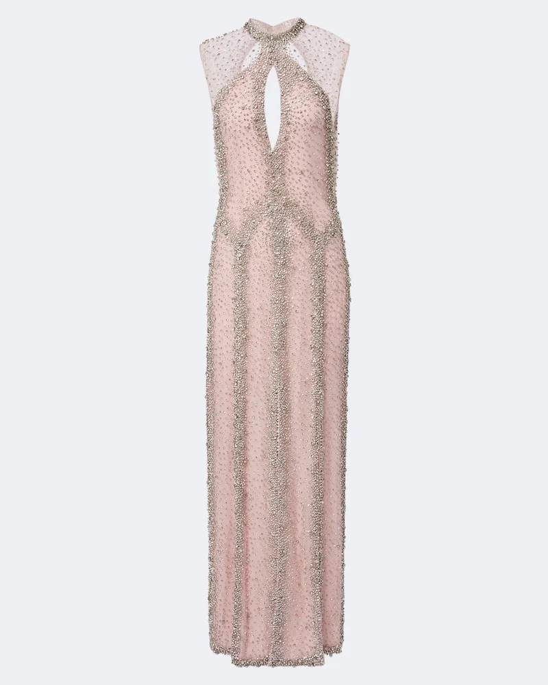 COSTARELLOS Robe Serena mit Kristallen Rosa