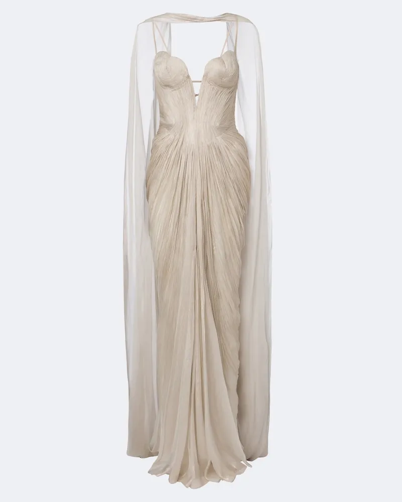 Maria Lucia Hohan Set Cecilia aus Robe und Tuch Neutral