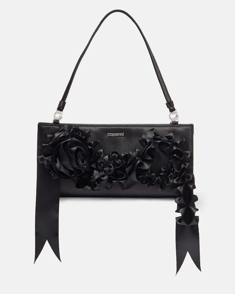 COPERNI Clutch aus Satin Schwarz